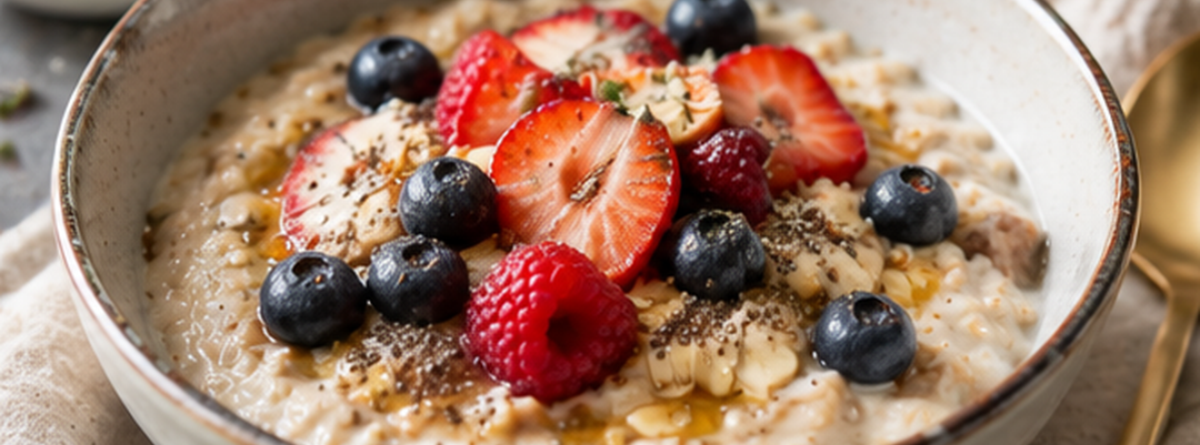 Beeren Overnight Oats mit Bio Collagen — dein einfaches Frühstück für jeden Tag