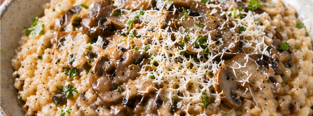Cremiges Pilz-Risotto