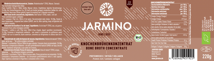 Knochenbrühen-Konzentrat Rind - salzreduziert (220g)